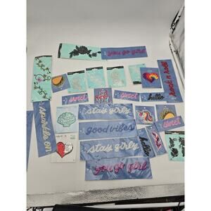 29 LOT ASSORTED Nip Fab Lab GIRLIE IRON ON APPLIQUE PATCHES
